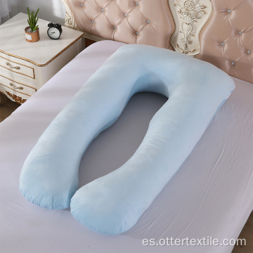 Almohada de cuerpo grande en forma de U Almohada de matarnidad embarazada